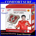 Red External Heating Vibration Foot Massage Instrument